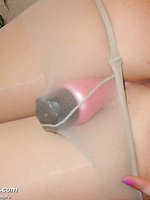 Petra wet fuck hole masturbation and fingering through tights