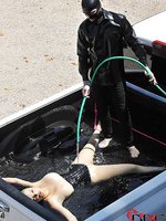 Latex Lucy Disciplined With Water