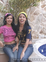 Gigi and Maria have some lesbian fun after they slide out of their jeans
