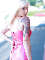 Lynn Latex Pink Dress