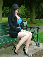 A bit of outdoor high heel fun with one of our gorgeous models.