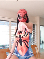 Here cums the Spiderman as interpreted by the naughty mind of Catie Minx