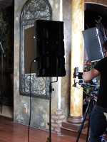 Sneak in behind the scenes to watch Brianna Jordan & Kristi Curaiali get their sexy on for Aziani!
