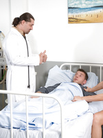 A visit at the hospital turns into a gangbang