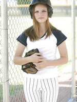Jules may be shy but she aint that shy watch her flash her boobies out on the field in full baseball gear