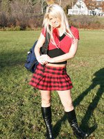 Red Schoolgirl Outfit