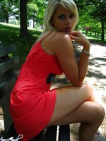 Red Dress at the Park