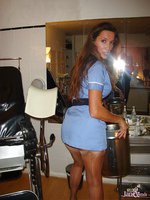 Nurse Jane bends over and shows her sexy ass