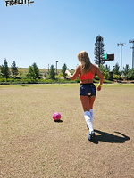 Carter Cruise may be somewhat good at using her feet on soccer balls, but after taking a few lessons from Ryan, she's also become very good at using her tongue on his balls.