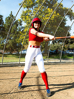 Audrey Bitoni Pictures in Audrey Gets the Batter Up