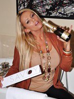 Blonde bombshell Lucy Zara spends a weekend at the Savoy and just watch how she entertains herself alone in her hotel room