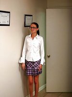 Nerdy Hailey gets some wanted attention from a horny cock