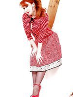Retro polka dots - but did they have big t-handle dildos in the 1950's