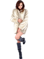 Tina returns wearing her newest boots and combines these with this winter set fur coat to take off in the snow
