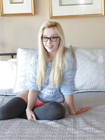 Naughty girl next door Samantha Rone plays with her favorite vibrator
