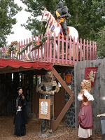 Kelly Madison and Rebeca Linares get into character and fuck their King Ryan after the Renaissance festival.