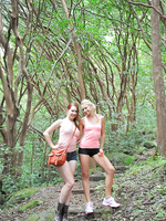 Nude hike with Lena and Melody